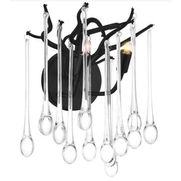 W8053 Золотая кристаллическая современная настенная лампа Интерьерная отделка