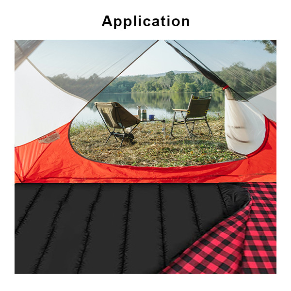 Lightweight Cotton Flannel Double Sleeping Bag Double Sleeping Bag  For Camping