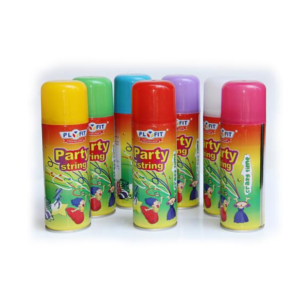 PLYFIT Silly Crazy String Spray Canisters Mixed Colours For Christmas Decorations