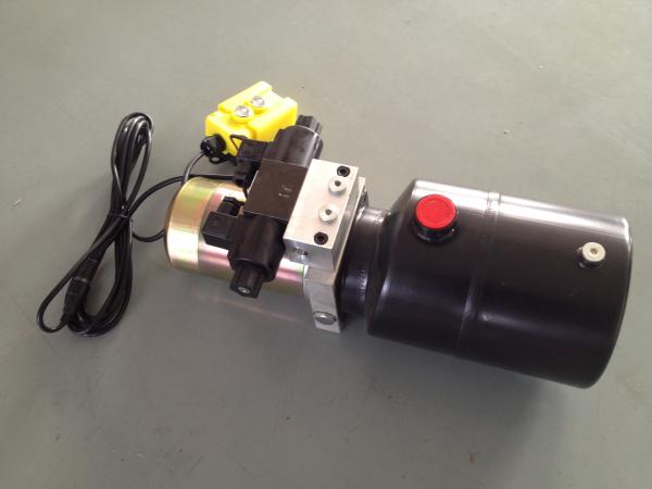 DC 12V 1.6KW  Work Pressure 18Mpa with Round Steel Tank Mini Hydraulic Power Packs for Fork-lifts