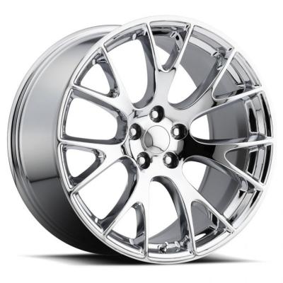 22 Inch Dodge Replica Wheels Black 2528 22x9 Fit Challenger Hellcat