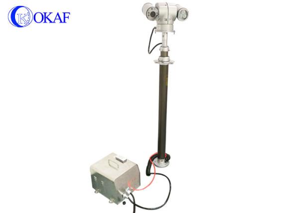 5.5 Meter 18ft Pneumatic Telescoping Antenna Mast RS485 Remote Controller