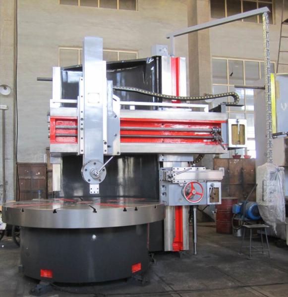 Screw Propeller Manual Vertical Lathe / Single Column Vertical Turning Lathe