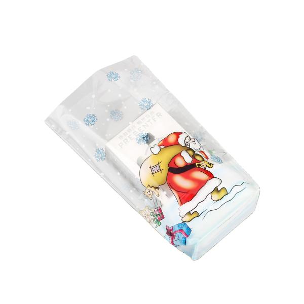 Sacos de doces de Natal recicláveis Bolsas de aniversário Bolsas de festas de aniversário Bolsas de roubo 100 Pcs