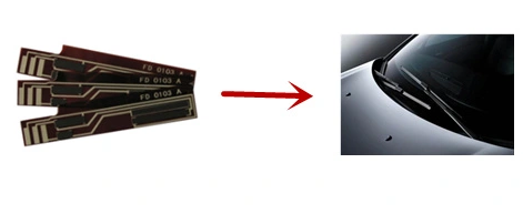 FR4 Windscreen Wiper Conductive Carbon Ink Circuit Board