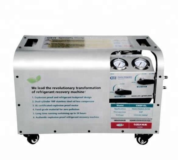 1HP冷却剤ガス回収充電機 R32 R290 防爆復元装置 ATEX復元ポンプ