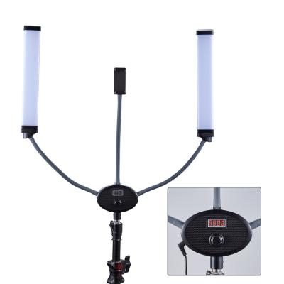 5600K LED Double Arm Light 95ra Bi Color For Professional Salon Spa