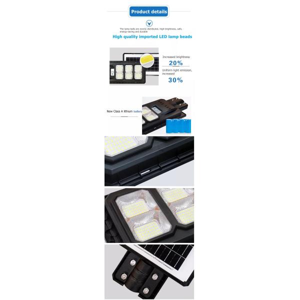 Luz de calle solar de 120 vatios para la prenda impermeable blanca de la resistencia IP65 de la inundación de la luz del día al aire libre 5000K