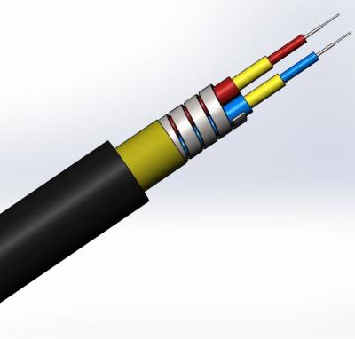 SM LC SC FC CPRI Waterproof FTTA Jumper Armored Fiber Optic Cable 7.0mm 2C 4C