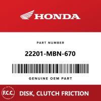 22201-MBN-670 FCC Placa de embreagem Fricção revestimento de embreagem e disco de embreagem para Honda CRF450
