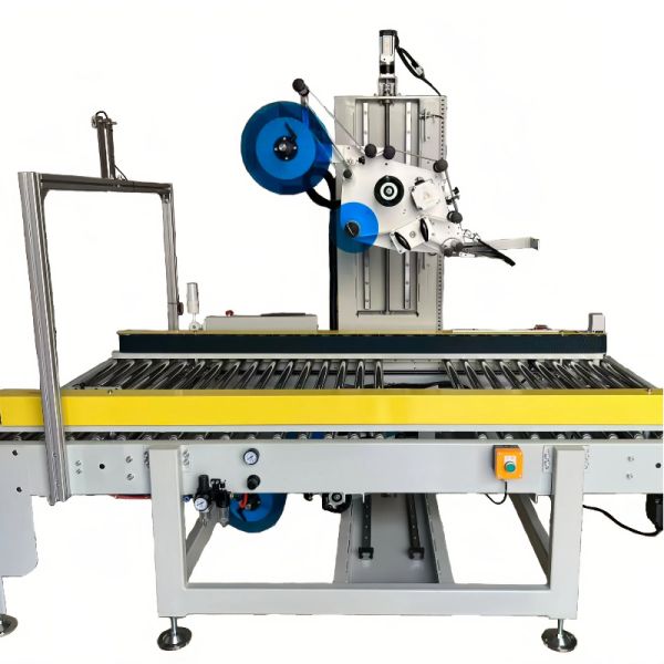 Top And Bottom Flat Labeling Machine 500W Carton Labeling Machine Customized