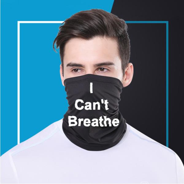 I can't breathe & Black lives matter Dust proof and ventilating mask protective face cover