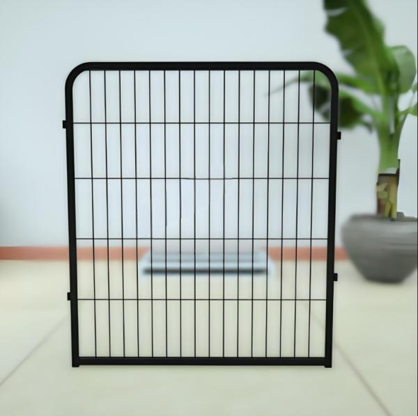 6pcs Dobrável Metal Portátil Cão Jardim de Jogos Filhotinho Cercas Exteriores Kennel