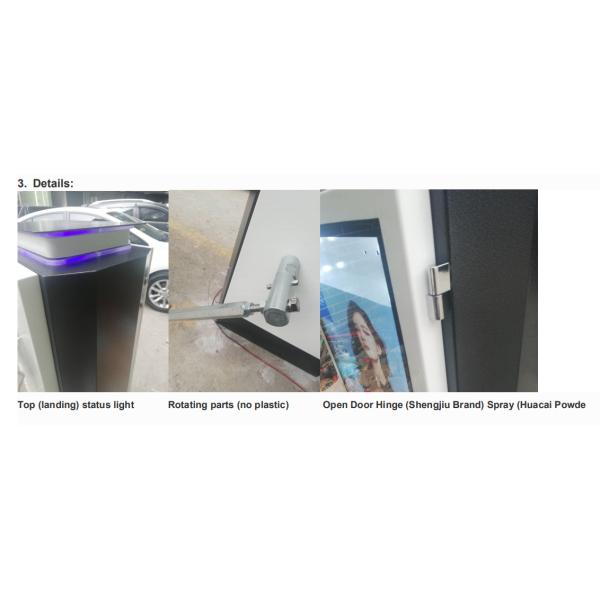 ODM OEM рекламы ворот заграждения автостоянки нержавеющей стали IP44