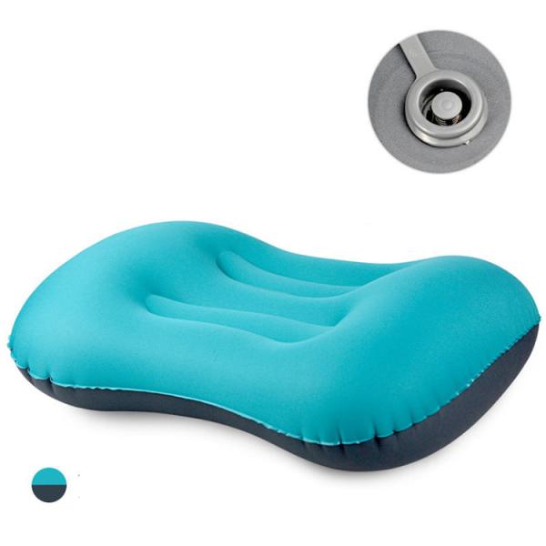 Tpu Outdoor Inflatable Pillow Water Resistant Customized Logo Crescent Shape