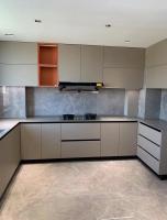 Armarios de muebles de cocina personalizados, cuerpo de madera, puerta de armario para almacenamiento