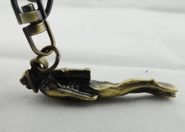Zinc Alloy / Pewter Metal Scuba Diving Customized Key Chain, Pewter Antique Brass Plating