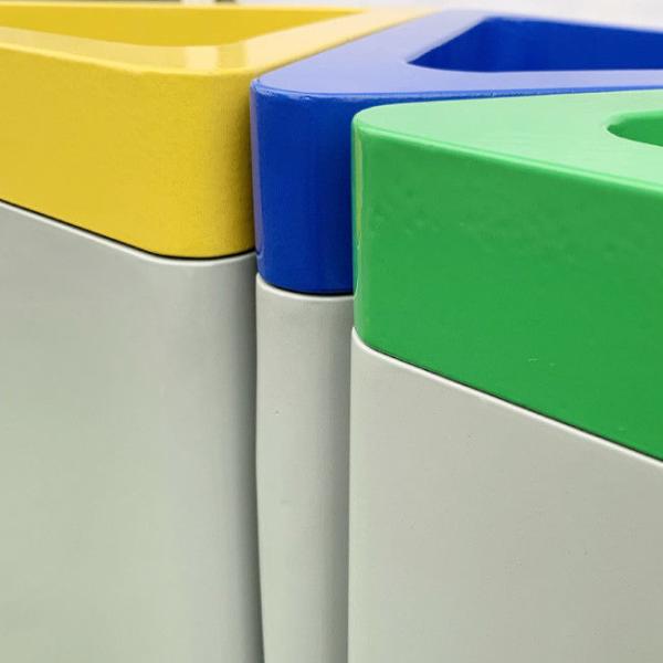 Противоокислительн суша треугольник 3 в 1 стальном на открытом воздухе мусорном баке