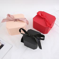 Octagonal Valentine'S Day Packaging Boxes , Ultraportable Fancy Paper Gift Box