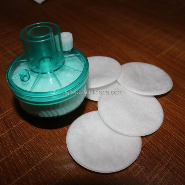 Papel de filtro HME con absorción de agua del 220% Pulpa de algodón 100% para aplicaciones de papel húmedo médico