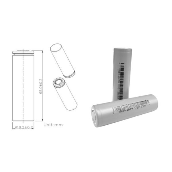 Клетка иона Li перезаряжаемые батарей 18650 иона лития 25HP 2450mAh