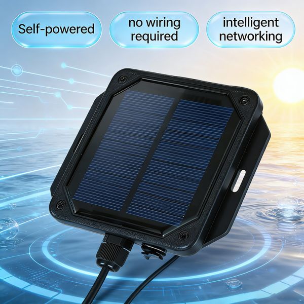 LoRaWAN Solar Ammonia Nitrogen Sensor | NH3-N Water Quality Monitor for Aquaculture/Wastewater | OEM Support