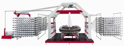 PLC Centralized Control PP Woven Bag Production Line Six Shuttle Circular Loom Electricity Saving
