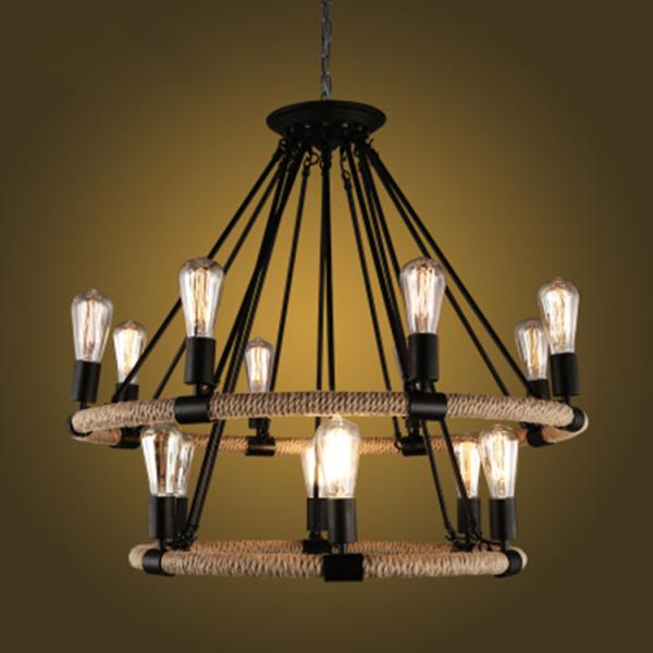 Loft Rattan pendant light For Kitchen Bedroom Dining room Lighting Fixtures (WH-VP-12)