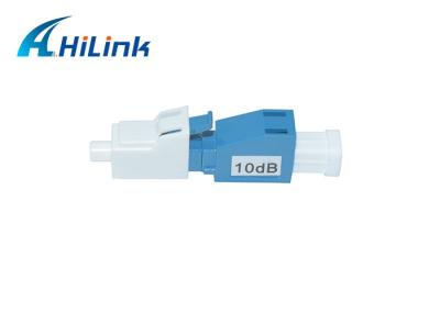 Singlemode Fixed Fiber Optic Attenuator Male Female 10dB LC/UPC Connector