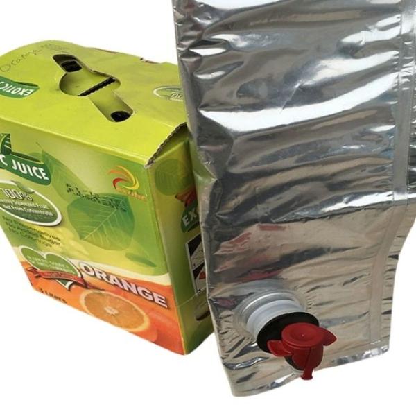 Aseptic Bag in Box Packaging Bag Aluminum Foil Laminated 3-25L Heat Seal Moistureproof for Juice Milk Puree Sauce and Beverage