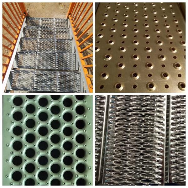 Factory Customized Serrated Diamond Hole Metal Walkway Grating