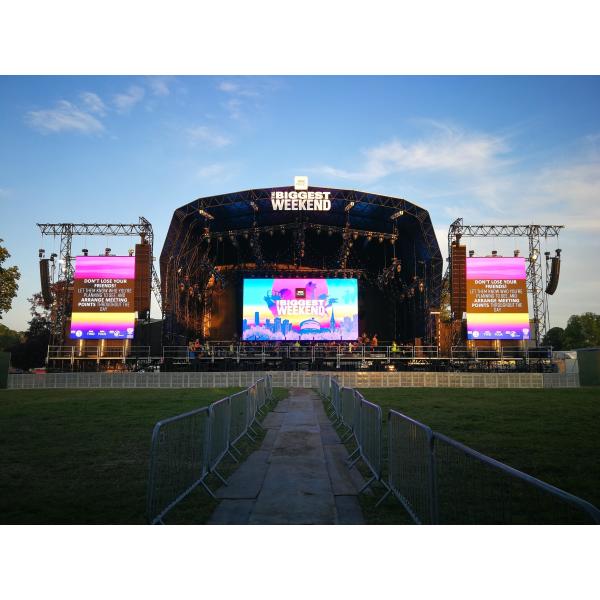 Pantallas LED de alquiler al aire libre P1.5625 P1.953 P2.6 Mm 7680 Hz Pantalla de forma curva Pantalla para eventos de espectáculos de escenario y máquinas publicitarias al aire libre