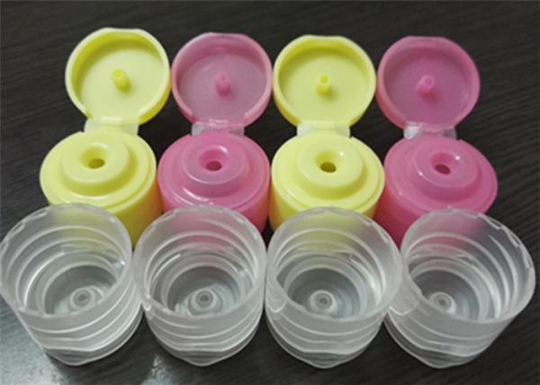 Reusable Plastic Flip Top Caps Various Color Smooth Closure Screw On Type