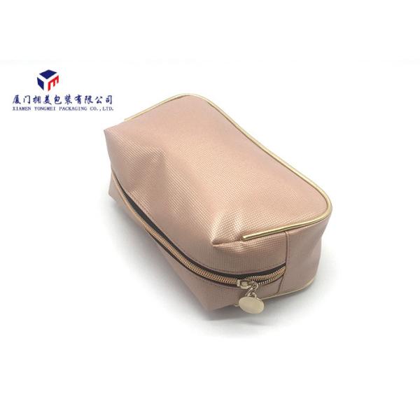Leather Cosmetic Bag Tropizoid Shape Personalised Lady Makeup Bag Light Weight
