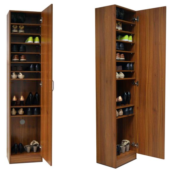 Меламина Брауна шкафа ботинка живущей комнаты шкафчик для хранения MDF деревянного нордического деревянный