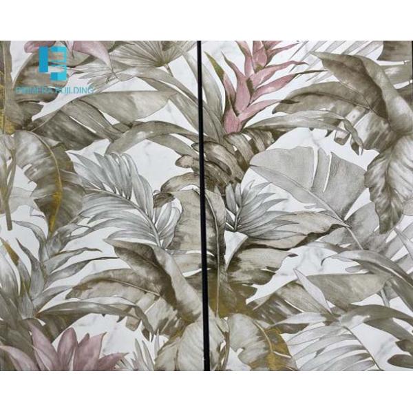 спальня плиток пола цвета золота цветка 60кс120км украшая плитки фарфора