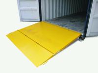 les pièces de fabrication en métal de rampe de conteneur du chariot élévateur 6.5T jaunissent la surface de peinture