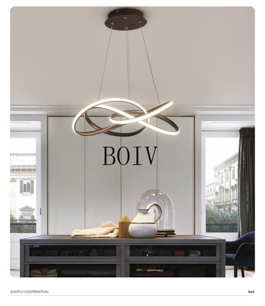 modern simple Nordic creative chandelier Atmospheric meal hanging Luminaire for living room, staircase and bedroom