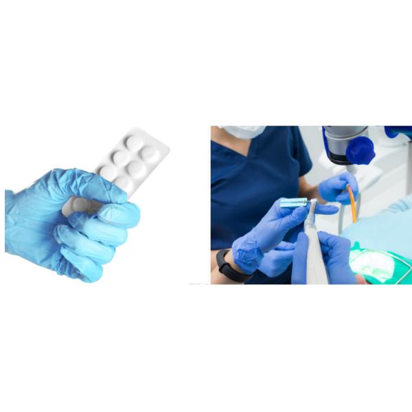 Odorless Disposable Medical Gloves Nitrile Powder Free Gloves