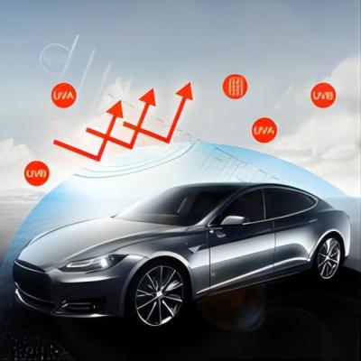 70% Heat Rejection Sun Control Car Window Film Dual Layer Glare Reducing 2 Mil