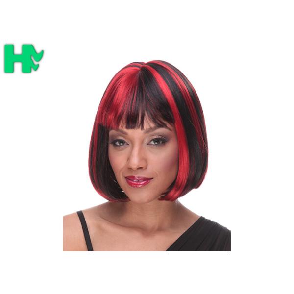Bobo Style Synthetic Cosplay Wigs Short Straight Silver White Color Clown Party