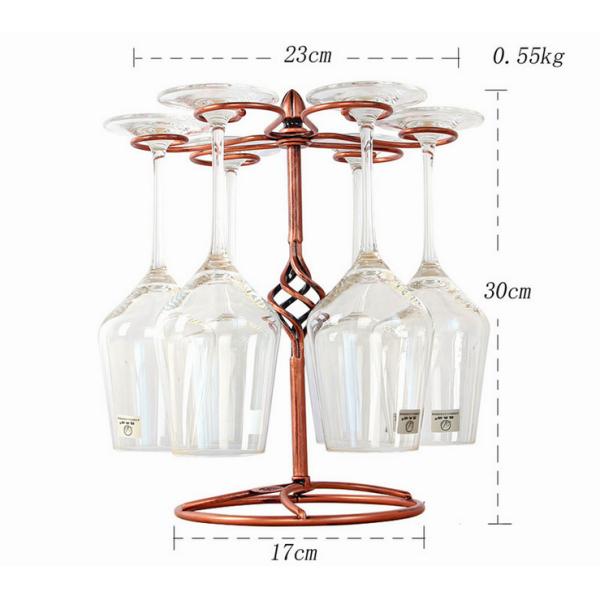 KTV H30CM Wine Glass Drying Rack , Rustproof Wine Glass Tree Stand