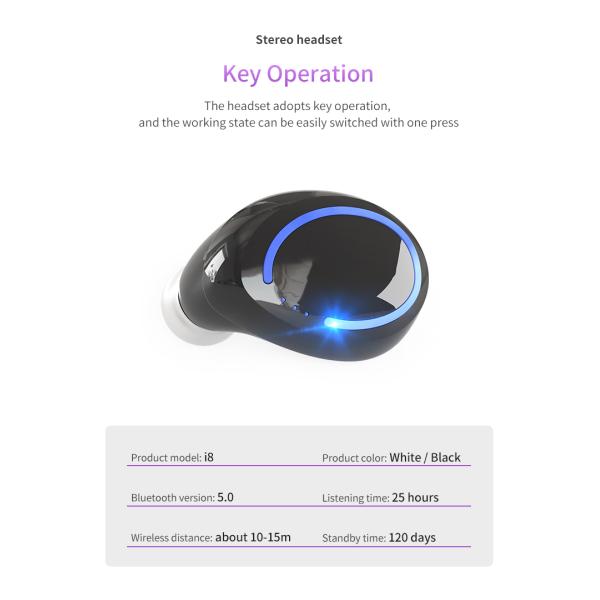 True Wireless In Ear Sports Earphone for Business Running Meeting 6983D Chipset Model