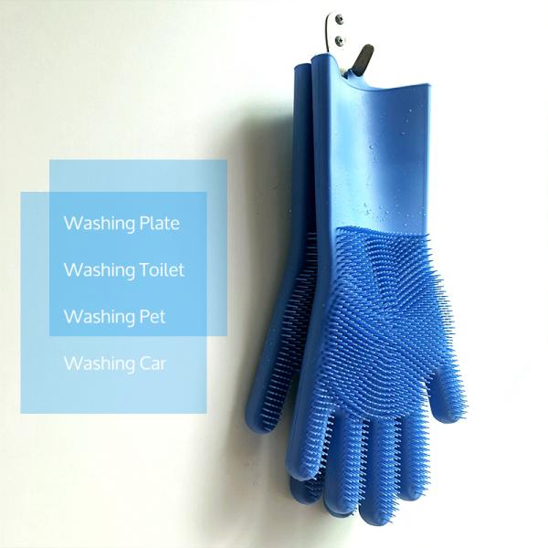 Best Amazon Hot Heat Resistant Kitchen Five Finger Barbecue Grilling Rubber Silicone Oven Reusable Cooking BBQ Glove for cooking