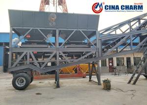 CE ISO Certificate mobile ready mix concrete plant Mini Manufacturing