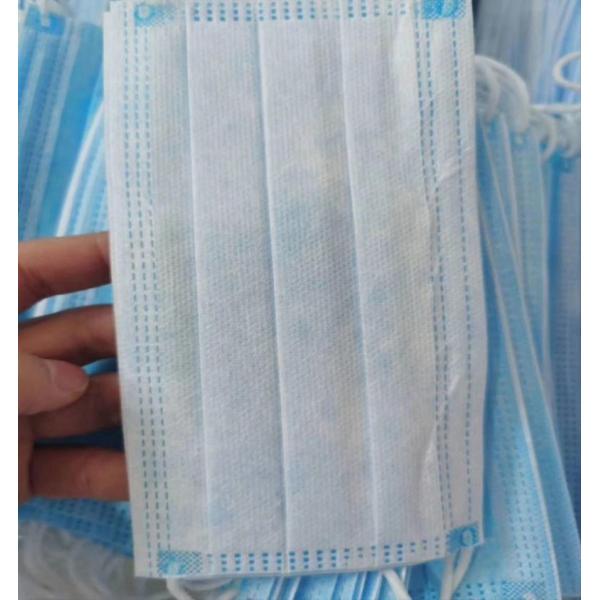 High Breathability Disposable Medical Mask , Disposable Face Mask Blue And White