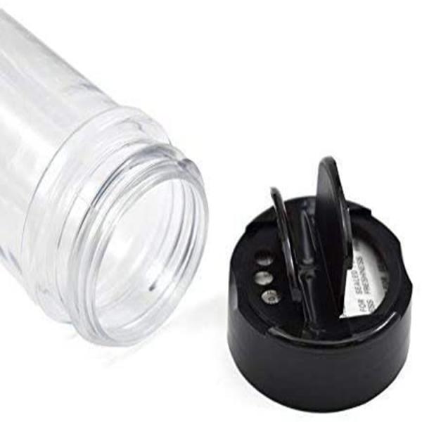 Cylinder 280ml Clear Plastic Pet Spice Jar Customized Color