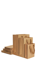 Retail Bag with Rope Handle, Metallizing, Business Bags, Craft Bags, Party Bags, Recyclable Bags