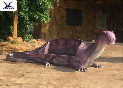 High Simulation Life Size Farm Animal Models , Dinosaur Fiberglass Chair For Amusement Park