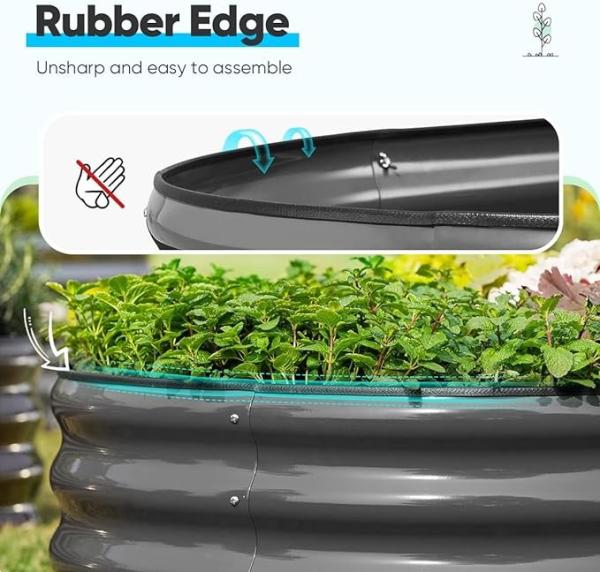 Modular Aluzinc Galvanized Metal Garden Boxes For Vegetable Flower Herb